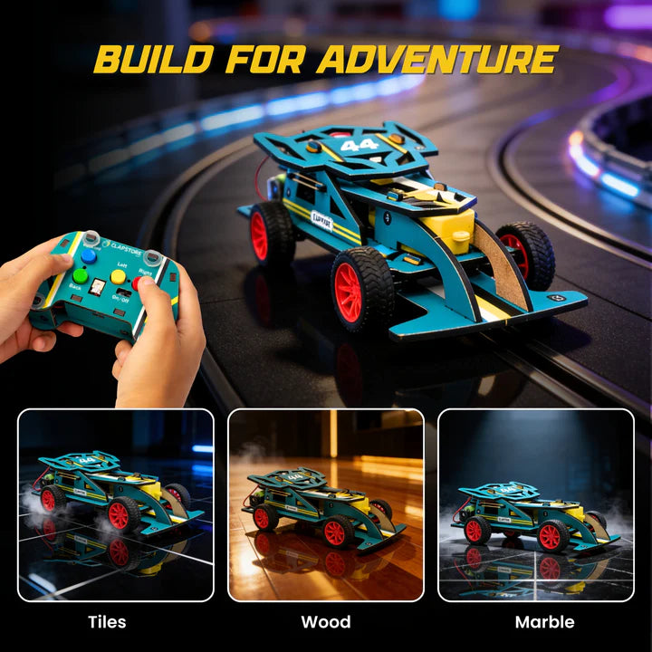 Sooper Brains™ DIY Wooden Racer Car Kit