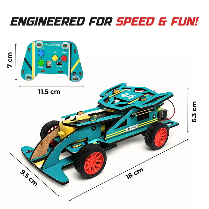 Sooper Brains™ DIY Wooden Racer Car Kit