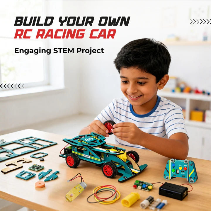Sooper Brains™ DIY Wooden Racer Car Kit