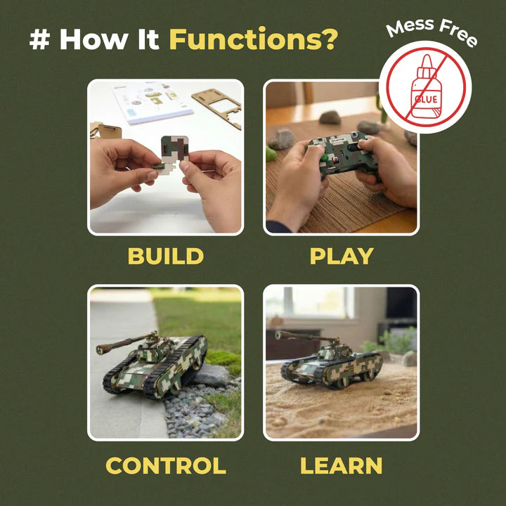 Sooper Brains™ DIY Army Tank Kit