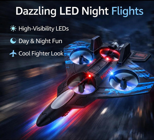 Remote control Fighter Jet with 360° Rotation