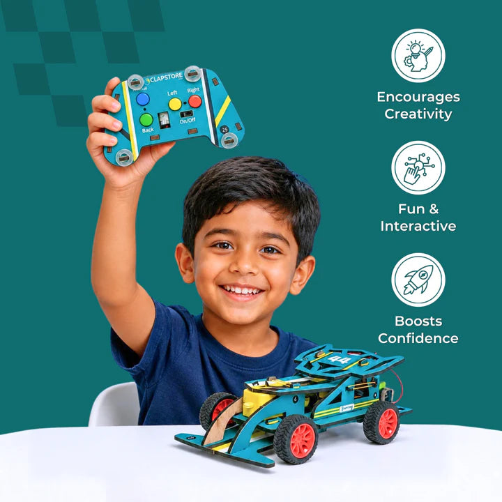 Sooper Brains™ DIY Wooden Racer Car Kit