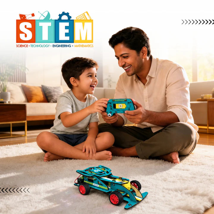 Sooper Brains™ DIY Wooden Racer Car Kit