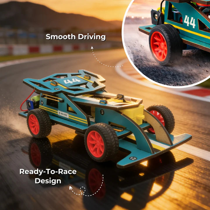 Sooper Brains™ DIY Wooden Racer Car Kit