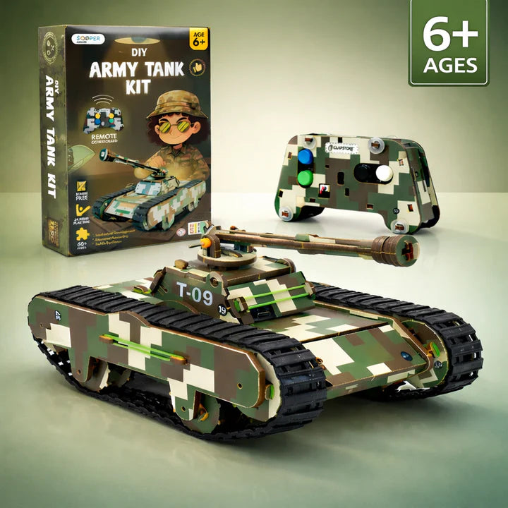 Sooper Brains™ DIY Army Tank Kit