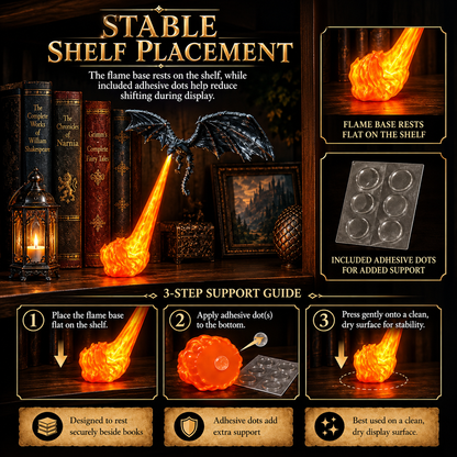 Dragon flame lamp