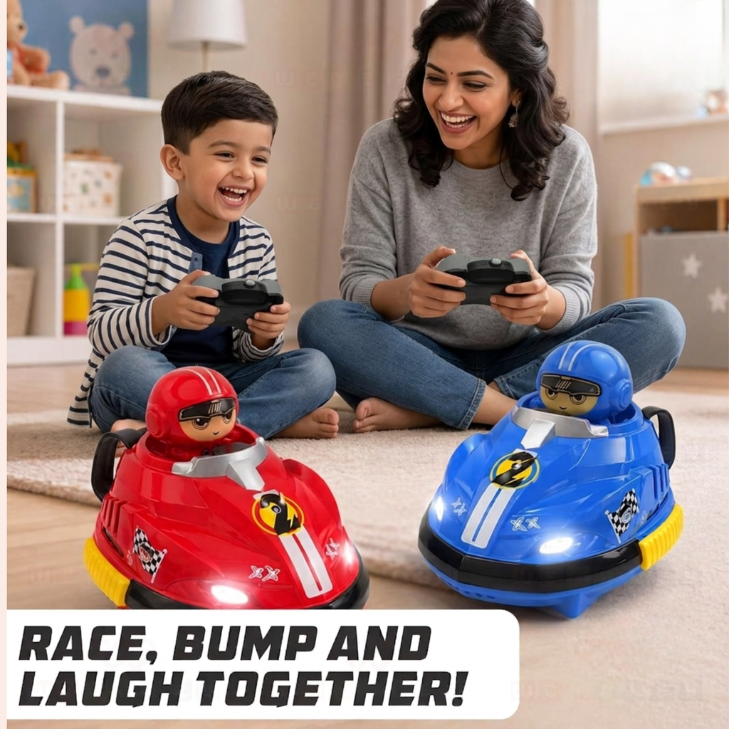 2 RC Bumper Cars with Ejectable Robots